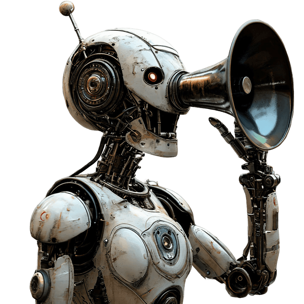 Робот с громкоговорителем 