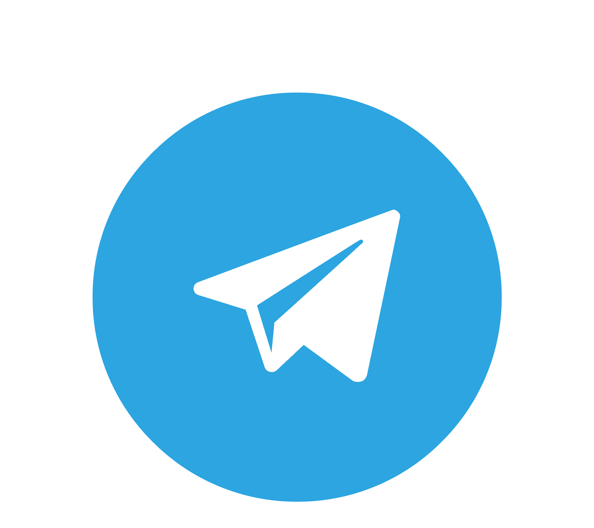 Круглый логотип телеграмм 