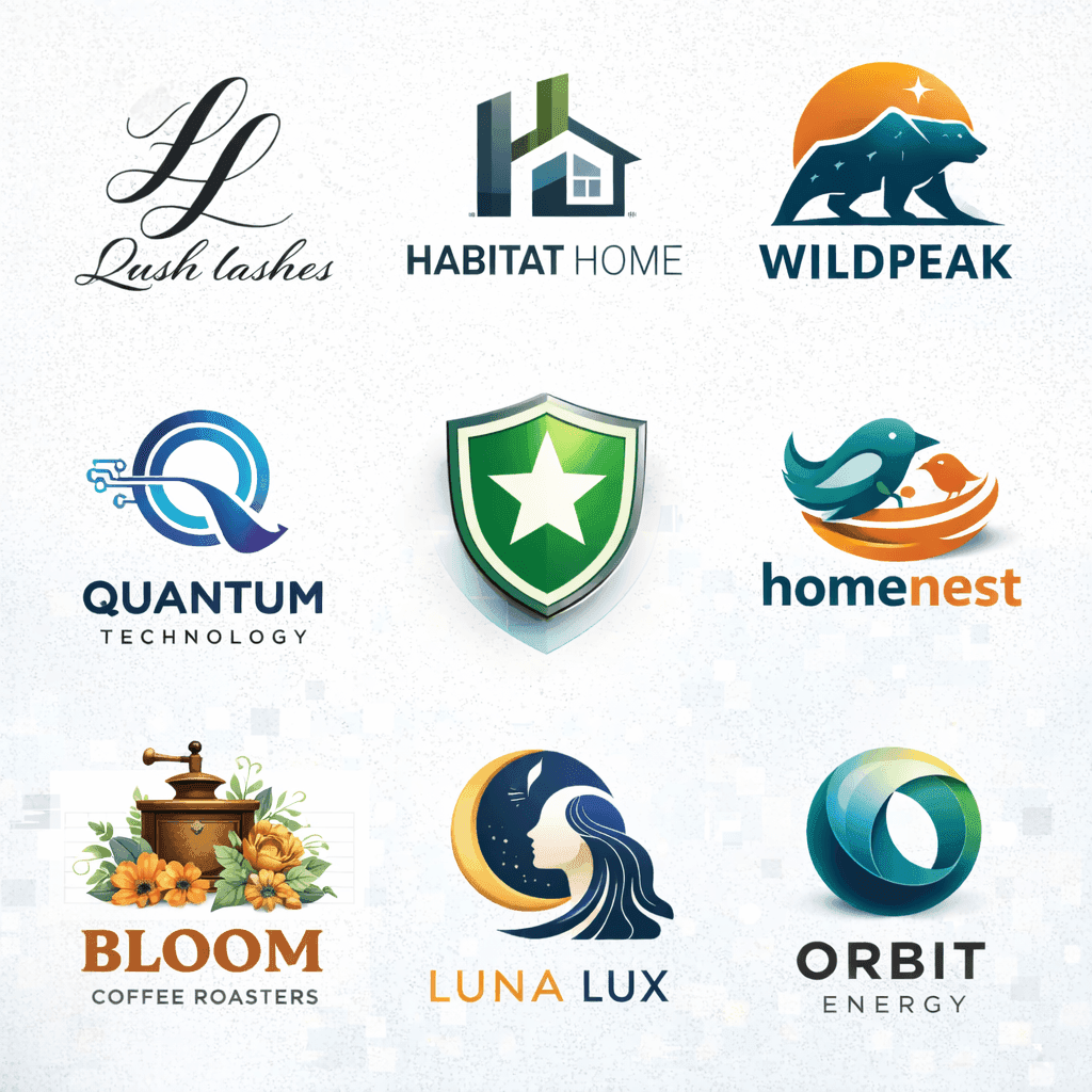 Набор логотипов в современном стиле