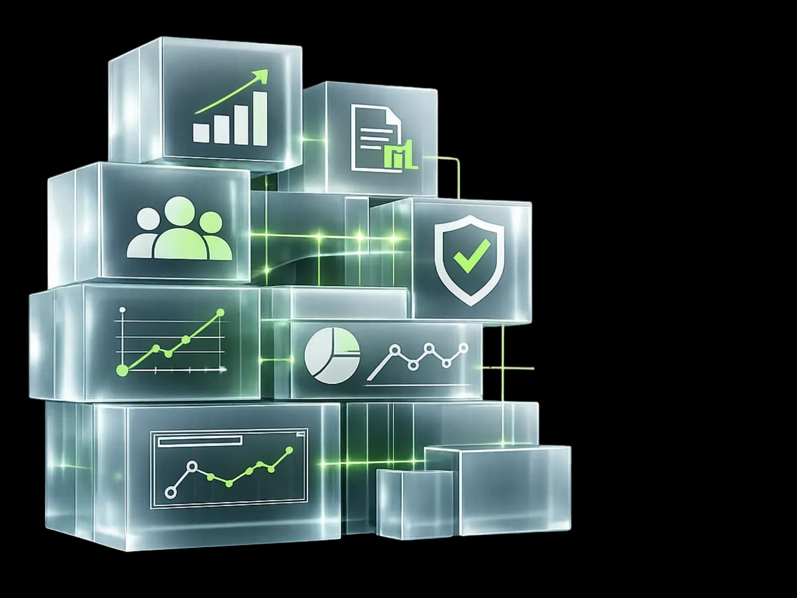 Кубические фигуры с иконками  