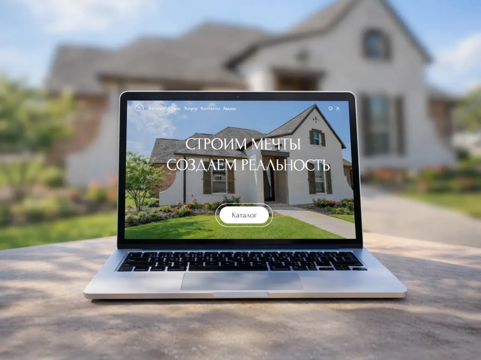 Сайт ТруДом на ноутбуке 