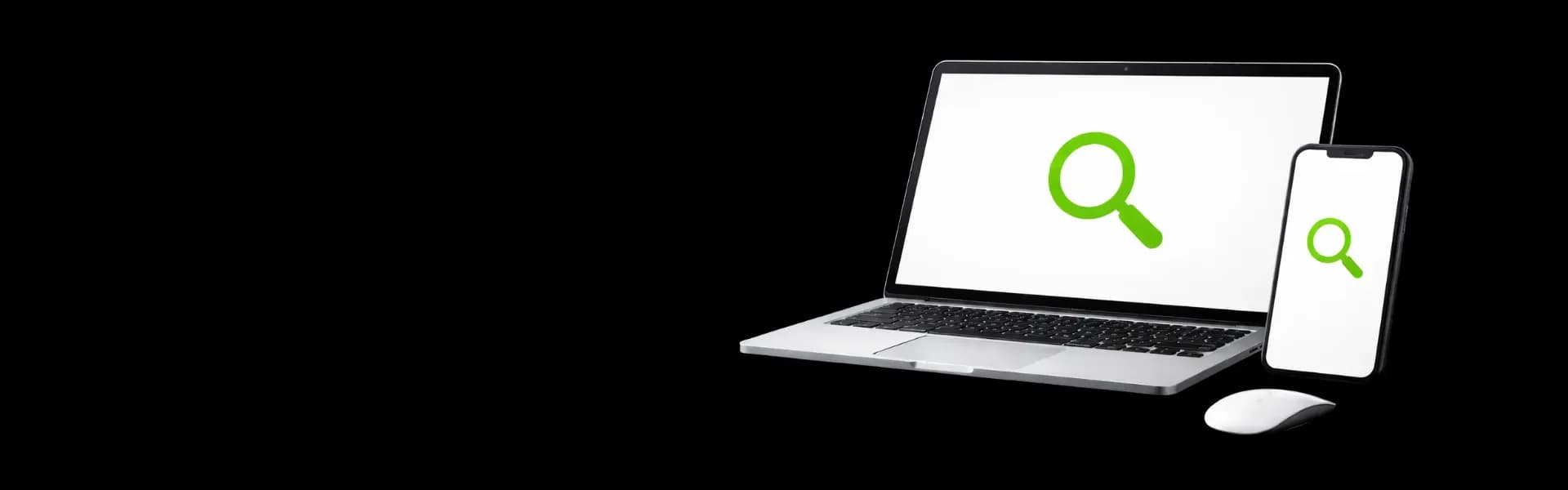 Устройства с иконками поиска 