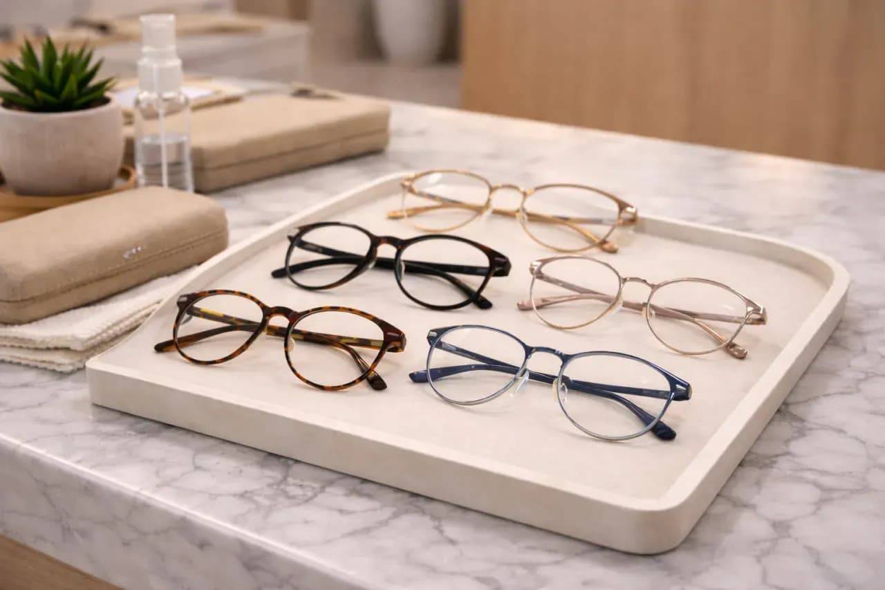 Очки на каменном столе