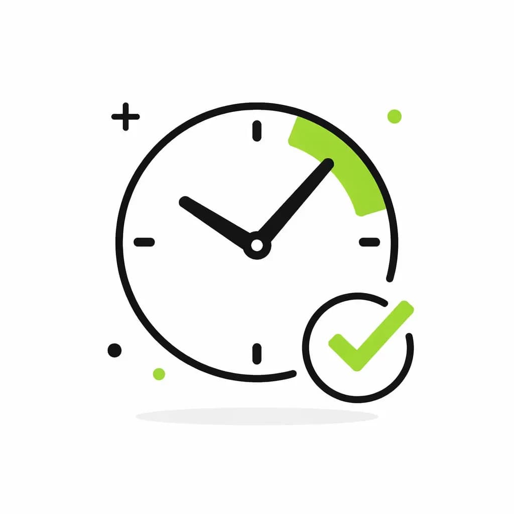 Часы с галочкой