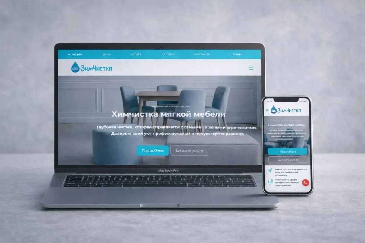 Мобильный и десктопный варианты ЗимЧистка