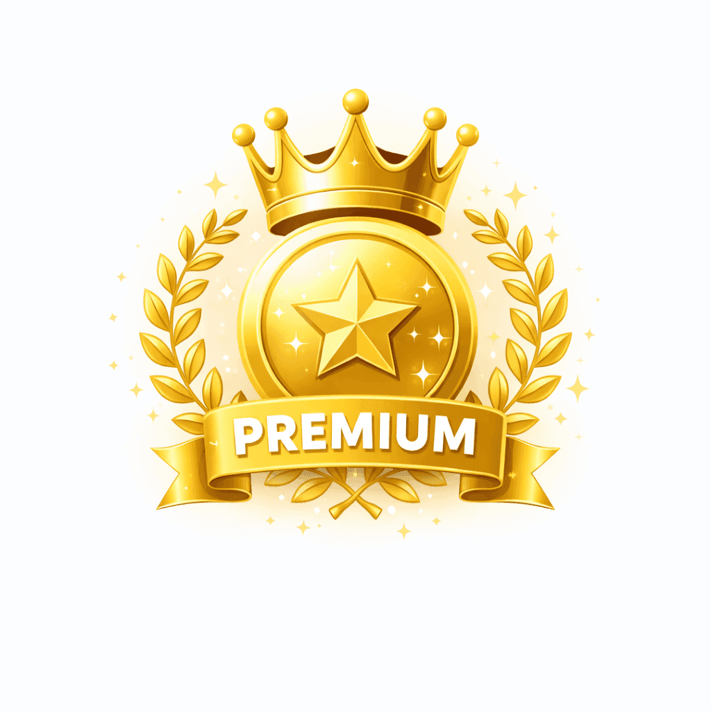 Знак премиум качества с короной и лавровым венком