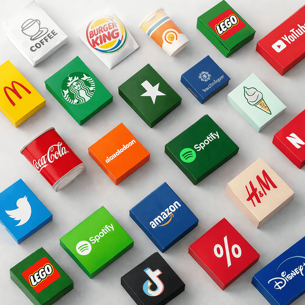 Набор иконок популярных брендов